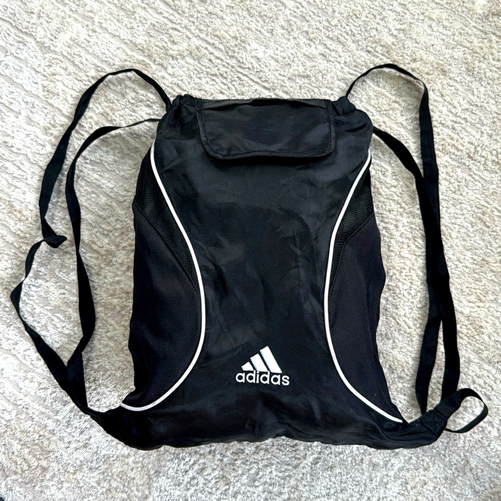 Gently Used - Adidas Black Sling/Backpack Gym- Sport- Travel Bag